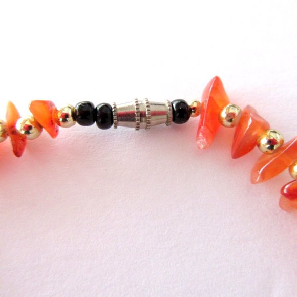 Quartz stone chip bracelets - set of 3 multi stone - Picture 3 of 5